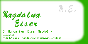magdolna eiser business card